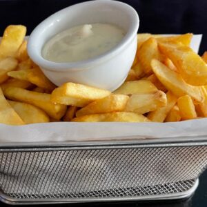 Fries with Homemade Aioli – Large